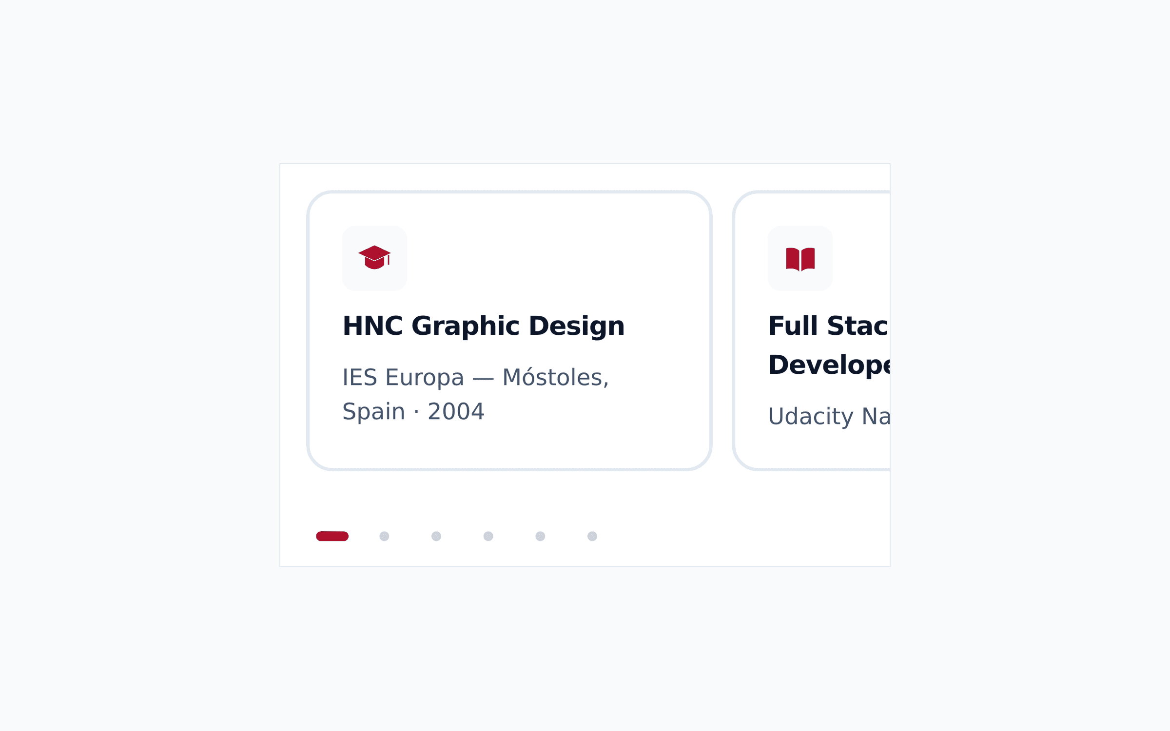 Component library and Storybook screenshot 2